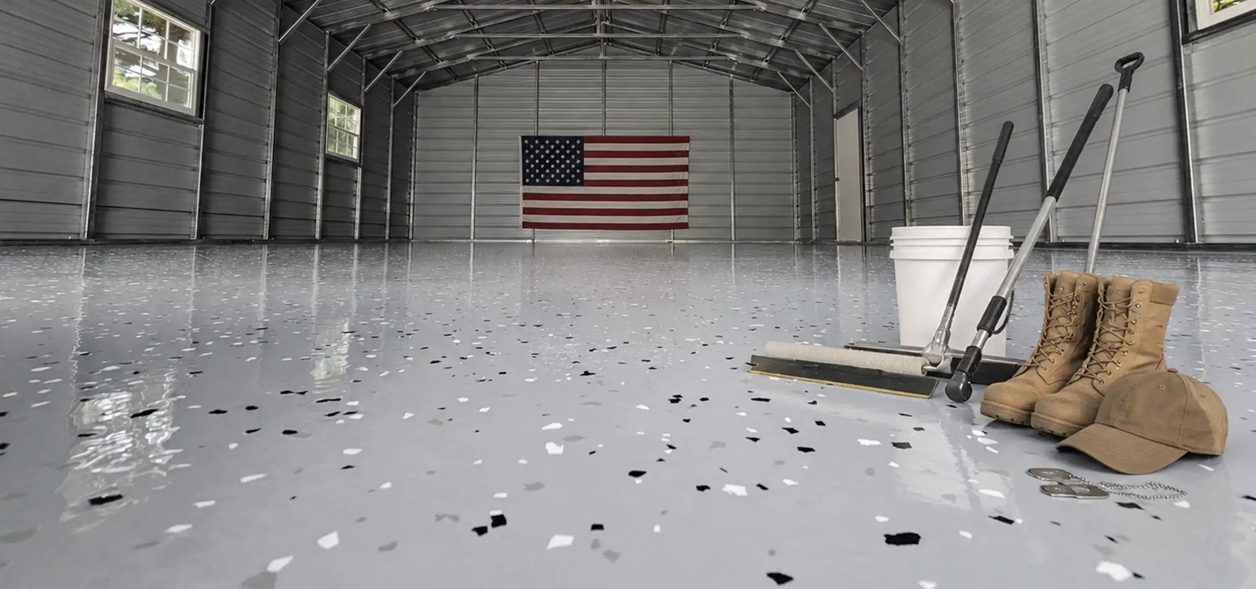Northern Michigan epoxy floor coating by Veteran Pro Coating