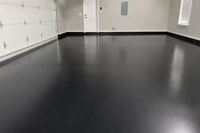 Solid color epoxy floor coating Northern Michigan
