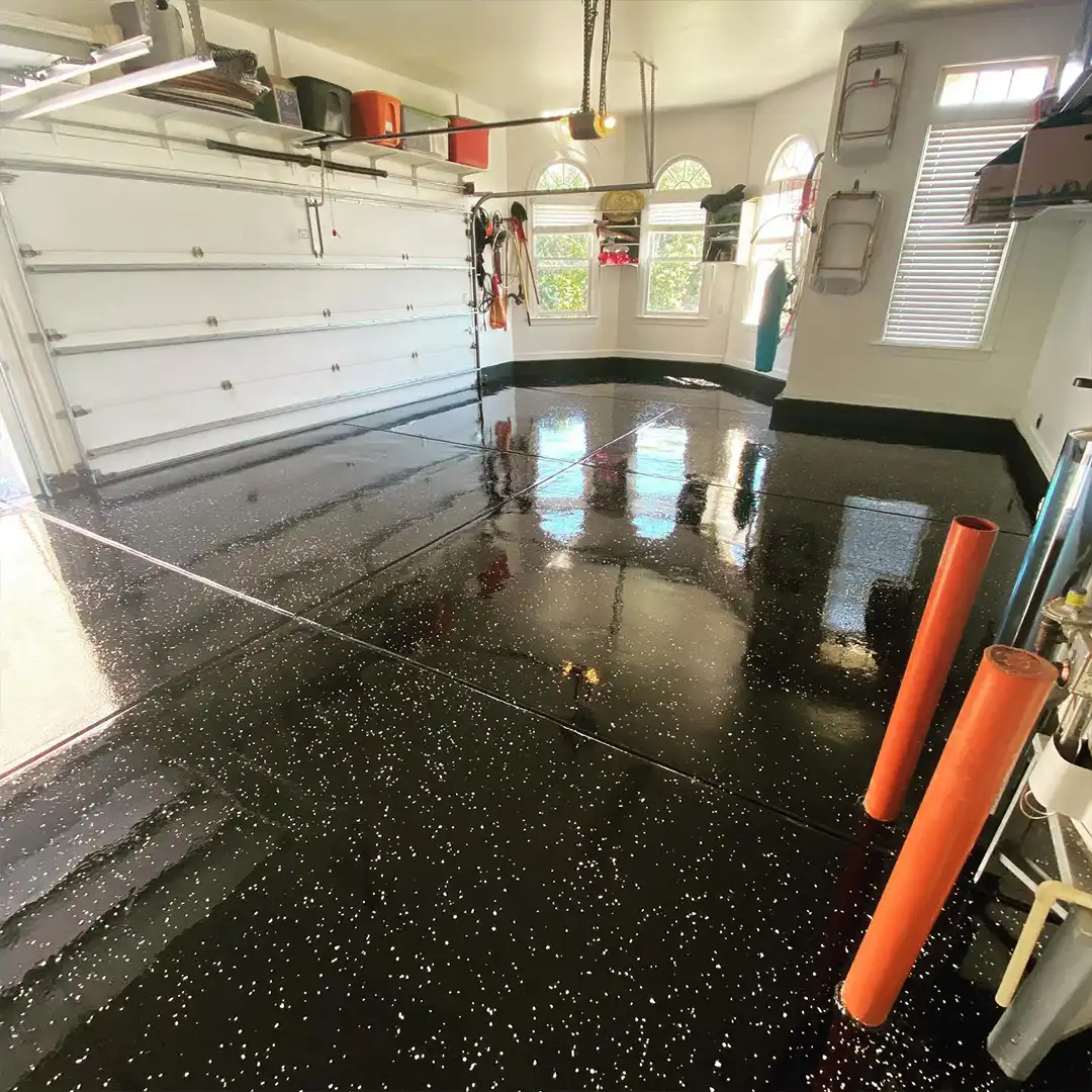 Epoxy garage floor coating Northern Michigan