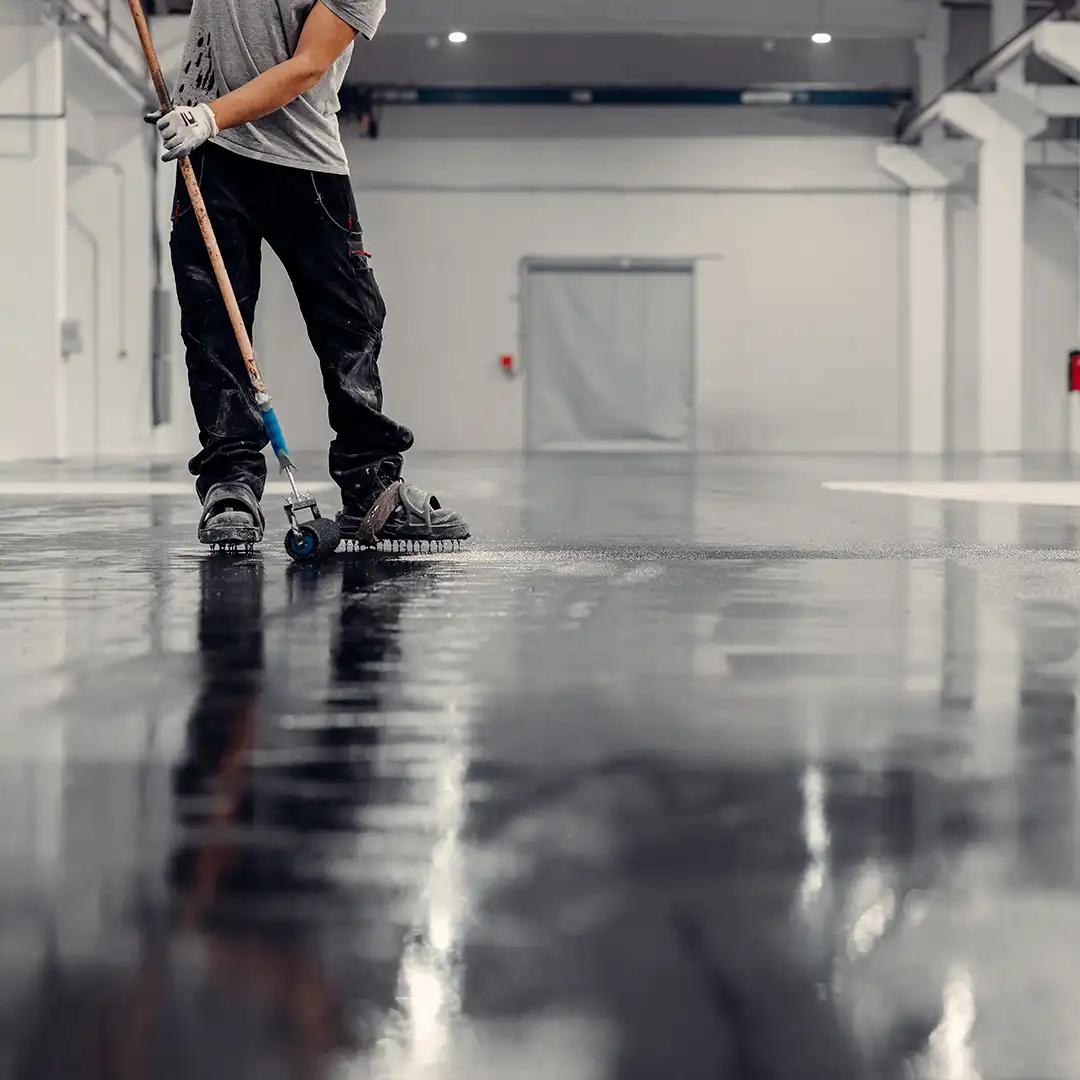 Decorative commercial flooring for a historic Manistee building